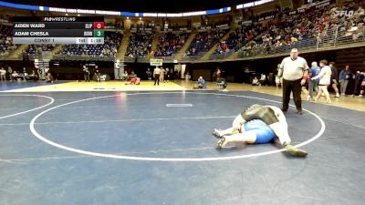 250 lbs Consy 1 - Aiden Ward, Slippery Rock vs Adam Chesla, Derry