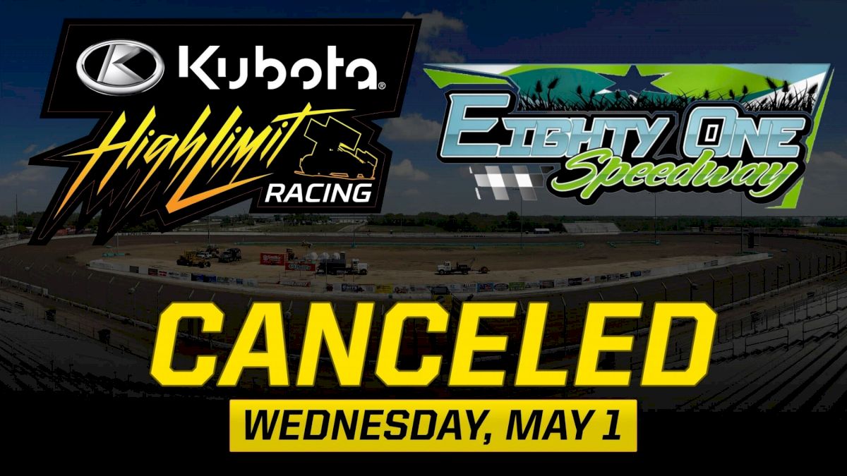 Rain Cancels Kubota High Limit Midweek Race At 81 Speedway