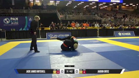 Jaidon Ortiz vs Jack James Mitchell 2025 Pan Kids Jiu-Jitsu IBJJF Championship