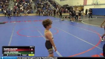 108 lbs 5th Place Match - Eliana Salazar, Santa Ana Wrestling vs Jacob Arizmendi, Charter Oak Youth Wrestling
