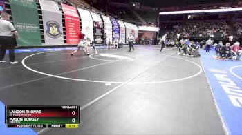 138 Class 1 lbs Cons. Round 2 - Landon Thomas, St. Pius X (Festus) vs Mason Rongey, Trenton