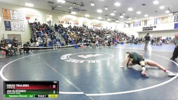 113 lbs Cons. Round 2 - Ian Elizondo, Newbury Park vs Diego Tinajero, Sante Fe