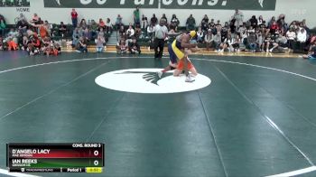 144 lbs Cons. Round 3 - D`angelo Lacy, Mae Jemison vs Ian Reeks, Grissom Hs