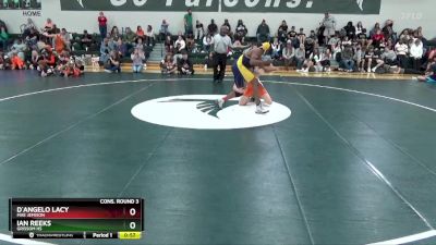 144 lbs Cons. Round 3 - D`angelo Lacy, Mae Jemison vs Ian Reeks, Grissom Hs