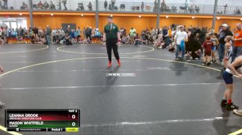 55 lbs Quarterfinal - Leanna Drook, Grizzlies Wrestling Club vs Mason Whitfield, SCSOW