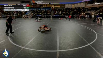 126 lbs Cons. Round 3 - Koye Gericke, Waukee vs Tyler Daub, DeKalb