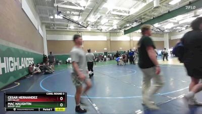 190 lbs Cons. Round 3 - Cesar Hernandez, Simi Valley vs Mac Naughtin, Bishop Amat