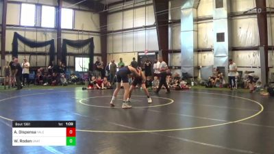 136 lbs Quarterfinal - Anthony Dispensa, Yale Street vs William Roden, Unattached