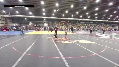 55 lbs Cons. Round 1 - Teagan Ehrich, Gladiator Wrestling Academy vs Mia Mercado, Sioux Center Riptide