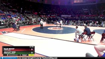 1A 150 lbs 1st Place Match - Blue Bishop, Herrin (H.S.) vs Bentley Wise, Stanford (Olympia)