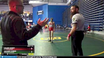 285 lbs Champ. Round 2 - Maxwell Ohamuo, Calvert Hall College vs Cael DeNigris, Delaware Military Academy