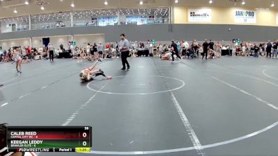 56 lbs Round 5 (6 Team) - Caleb Reed, Capital City WC vs Keegan Leddy, Brawler Elite