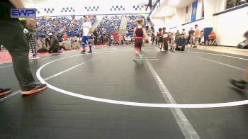 55 lbs Quarterfinal - Magnolia Benton, Honey Badgers Wrestling Club vs Creedon Ford, Locust Grove Youth Wrestling