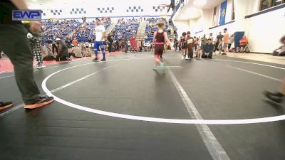 55 lbs Quarterfinal - Magnolia Benton, Honey Badgers Wrestling Club vs Creedon Ford, Locust Grove Youth Wrestling