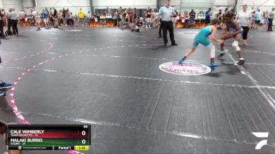 95 lbs Round 2 (6 Team) - Cale Wimberly, Team Palmetto vs Malaki Burris, Storm