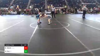 69 lbs Quarterfinal - Bennett Walsh, Team Takedown vs Kellen Eva, Atc