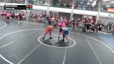 210-235 lbs Quarterfinal - Moses Kim, Champaign Wrestling Club vs Adrian Ramirez, Nighthawk WC