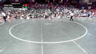 113 lbs D1/d2/d3 Finals (sat 3:00 P.m.) - Bently Nowak, Coleman vs Kaiden Hahn, Saint Croix Falls