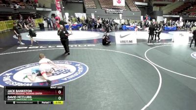 92 lbs Cons. Round 4 - David McClurg, Granite Wrestling Club vs Jack Bankston, NexGen Regional Training Center