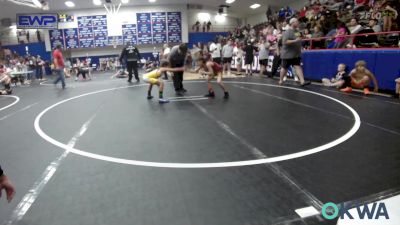 61 lbs Final - Weston Myers, Pawhuska Elks Takedon vs Juliette Rosas 2, OKC Saints Wrestling