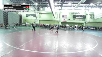 100 lbs Champ. Round 1 - Danna Castro, SYLMAR vs Lilian Napier, CHATSWORTH