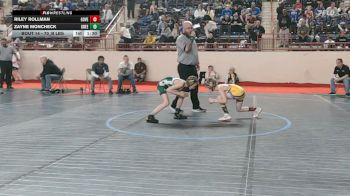 70_B lbs Round Of 64 - Zayne Moncheck, Greensburg Salem vs Riley Rollman, Governor Mifflin