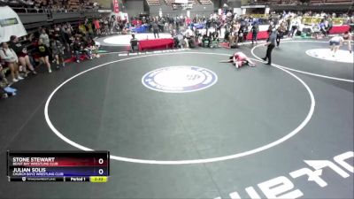 150 lbs Cons. Round 5 - Stone Stewart, Beast Bay Wrestling Club vs Julian Solis, Church Boyz Wrestling Club