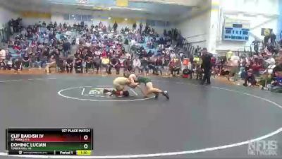 106 lbs 1st Place Match - Dominic Lucian, Tower Hill Hs vs Clif Bakhsh IV, St Marks H S