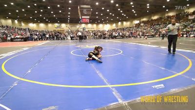 50 lbs Quarterfinal - Anaiah Peralta, LA FAMILIA NEW MEXICO vs Zara Bongcaron, Red Star Wrestling Academy