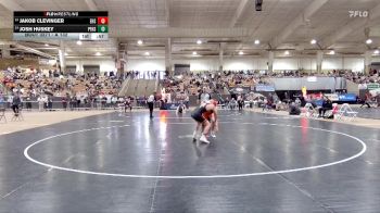 A 132 lbs Cons. Round 2 - Josh Huskey, Pigeon Forge High School vs Jakob Clevinger, Elizabethton High School