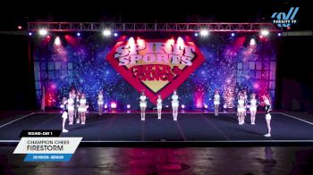 Champion Cheer - Firestorm [2024 L4 Senior Day 1] 2024 Spirit Sports Dallas Nationals