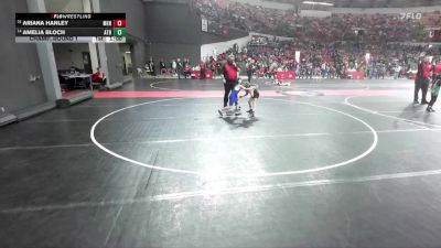 55 lbs Champ. Round 1 - Ariana Hanley, Menomonie vs Amelia Bloch, Athens