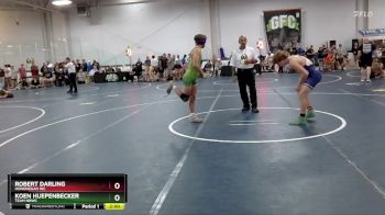 130 lbs Cons. Round 3 - Koen Huepenbecker, Team NBWC vs Robert Darling, Hononegah WC