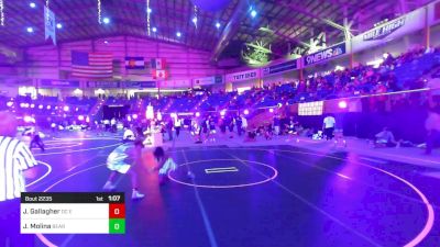 126 lbs Round Of 16 - Jaedn Gallagher, DC Elite vs Jacob Molina, Bear Cave WC