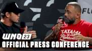 Replay: WNO 23 Press Conference - 2024 WNO23: Meregali/Rocha Press Conference | May 9 @ 6 PM