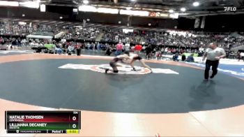114 lbs Cons. Round 1 - Lillianna Decaney, Payette vs Natalie Thomsen, Centennial