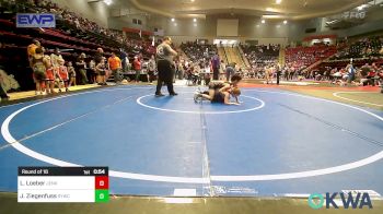 Round Of 16 - Lawson Loeber, Jenks Trojan Wrestling Club vs JaKel Ziegenfuss, Springdale Youth Wrestling