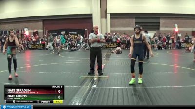 100 lbs Round 1 (6 Team) - Nate Manos, Steel Valley vs Nate Spradlin, Arlington Wrestling Club