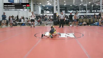 73 lbs Rr Rnd 3 - Niko Martinez, Empire Wrestling Academy - EL vs Kala Stephens, Malvern Youth Club - EL
