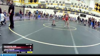 70 lbs Round 2 - Mackenzie Moe, Contenders Wrestling Academy vs Leslie Bixler, Red Hawk Wrestling Academy