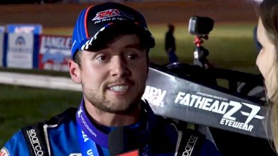 Logan Seavey Reacts After Winning USAC Sprints Larry Rice Classic At Bloomington