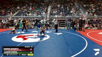 49 lbs Cons. Round 2 - Karson Shassetz, Top Of The Rock Wrestling Club vs Cannon Martin, Shoshoni Sharp Shooters
