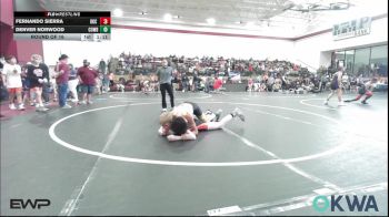 120 lbs Round Of 16 - Fernando Sierra, OKC Saints Wrestling vs Denver Norwood, Cowboy Wrestling Club
