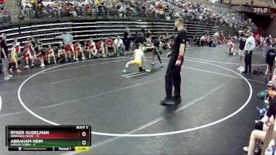 70 lbs Semis & 1st Wrestleback (8 Team) - Abraham Heim, Kansas Cobra vs Ryker Gugelman, Nebraska Maize