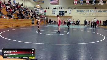 106 lbs Cons. Semi - Jackson Lewis, McMinnville vs Caden Burnett, Sherwood