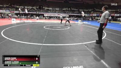 184 lbs Placement (16 Team) - Aaron Llanas, Centenary University vs Jason Dash, Belmont Abbey