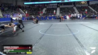 88 lbs Cons. Round 1 - Greysen Lee, Renegades vs Andrew Peterson, WR- Topeka Blue Thunder