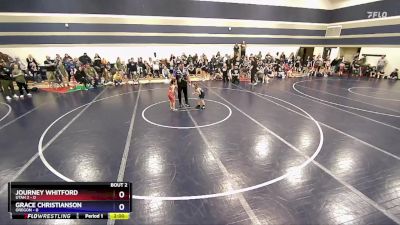50 lbs Round 1 (6 Team) - Journey Whitford, Utah 2 vs Grace Christianson, Oregon