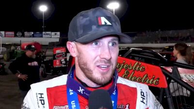 Kevin Thomas Jr Reacts After USAC Sprints Haubstadt Spring Showdown Victory