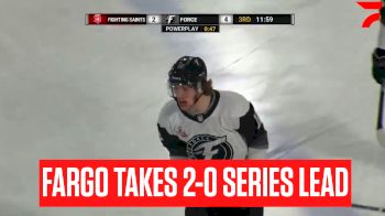 Clark Cup Playoffs: Fargo Force Win Game 2 Over Dubuque Fighting Saints | FULL HIGHLIGHTS
